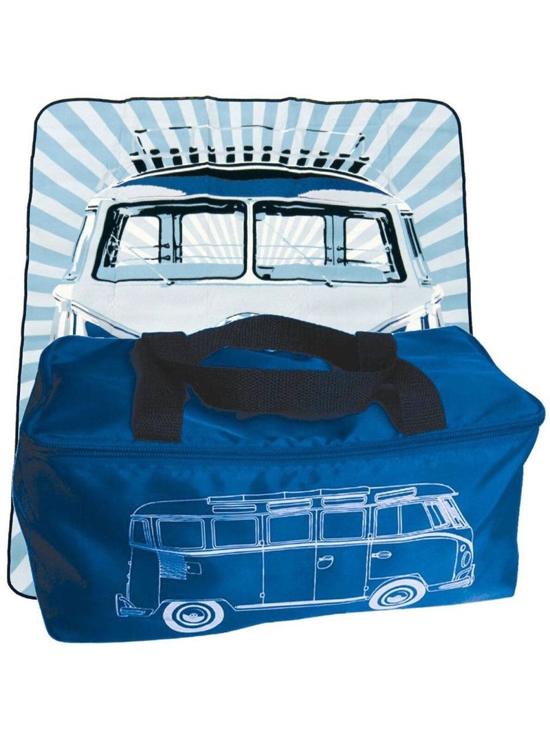 Couverture de pique nique volkwagen Bleu - Kiabi