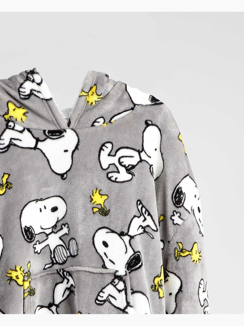 Couverture de sieste chaude à manches longues PEANUTS pour filles Gris - Kiabi