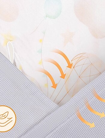 Couverture d'emmaillotage LIONELO - Coton et bambou - Hypoallergéniques