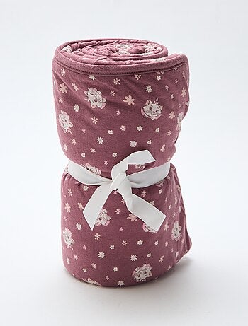 Couverture double face 'Disney' 'Marie' en jersey coton 80x100 cm