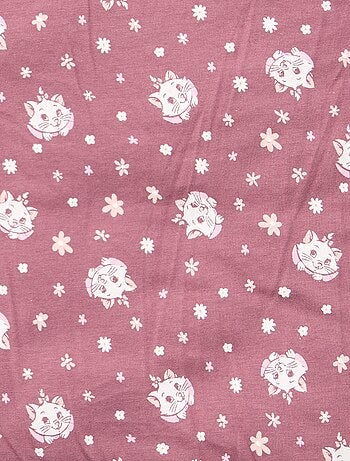 Couverture double face 'Disney' 'Marie' en jersey coton 80x100 cm
