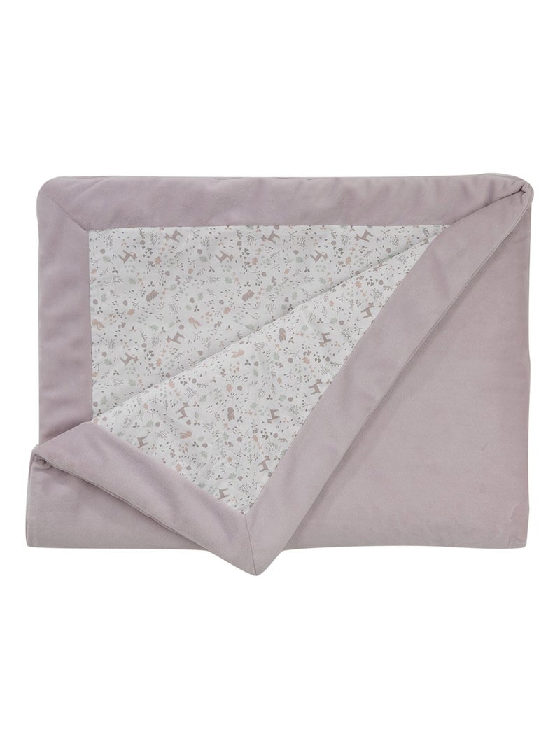 Couverture double face esprit enchanté Mauve lilas - Kiabi