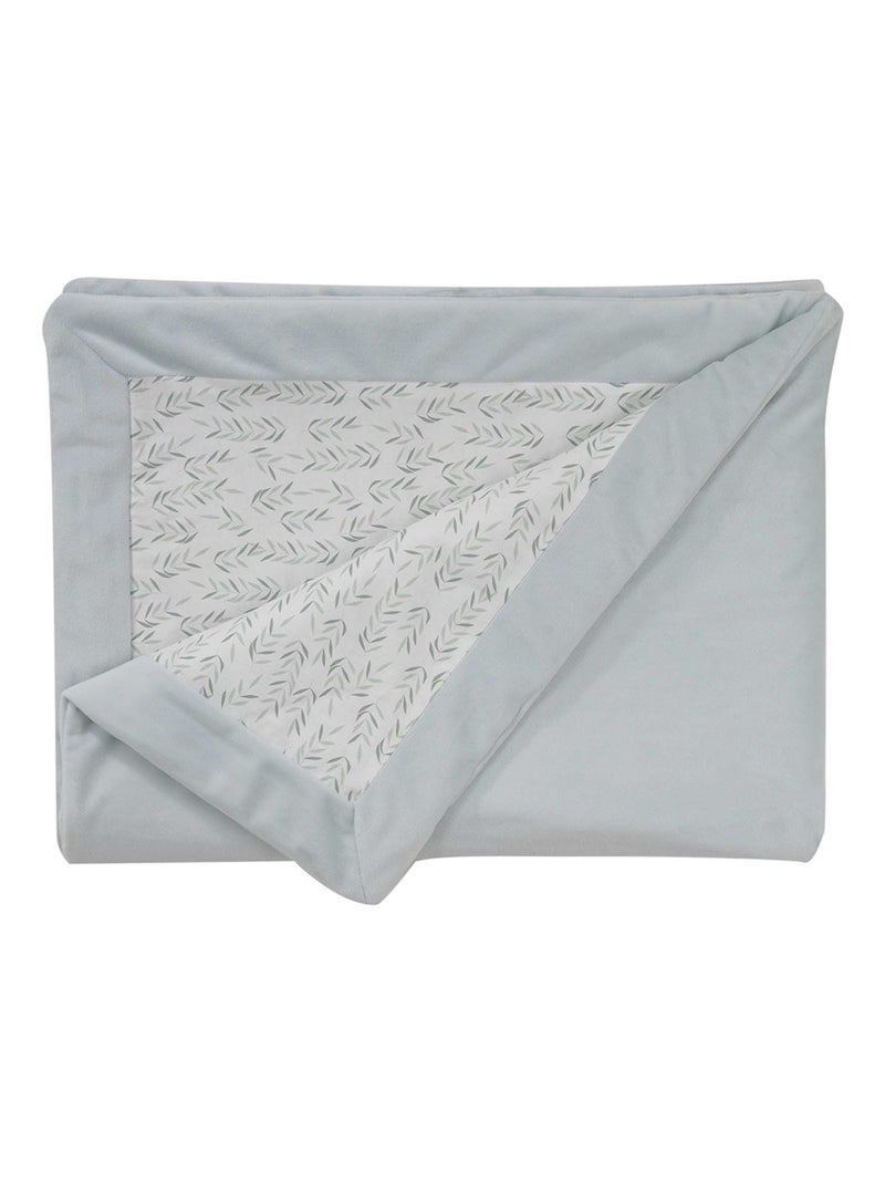 Couverture double face esprit nature Bleu - Kiabi