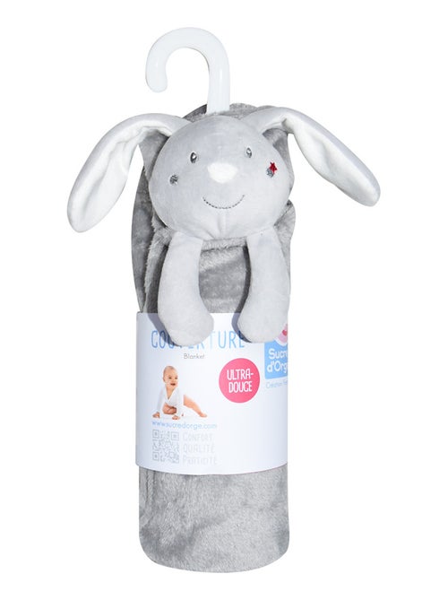COUVERTURE DOUDOU 2 EN 1 LAPIN FARANDOLE - Kiabi