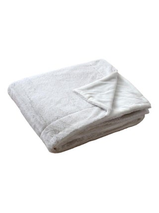 Couverture effet fourrure flanelle 180x220cm