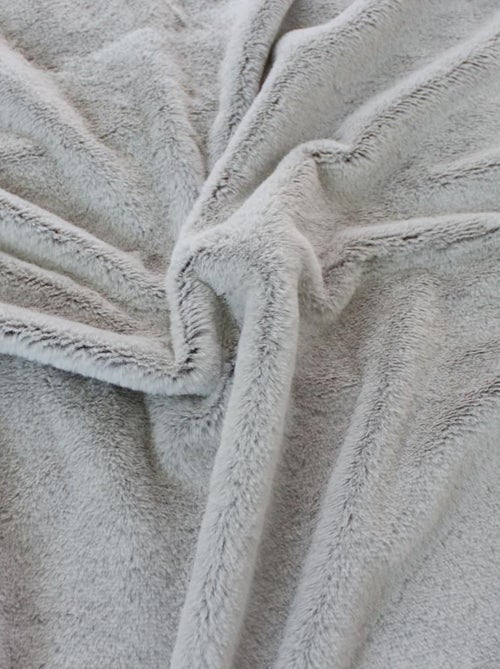 Couverture effet fourrure flanelle 180x220cm - Kiabi