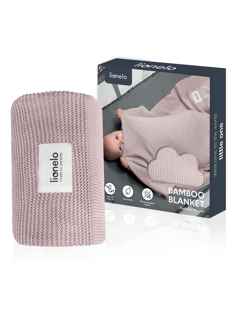 Couverture Bébé Bambou Lionelo - Légère, Hypoallergénique 100x75 Cm