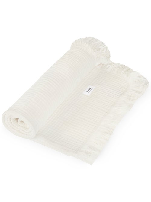 Couverture en coton - LIONELO - 70 x 100 cm - 100 % coton - 280gsm/m2 - Kiabi