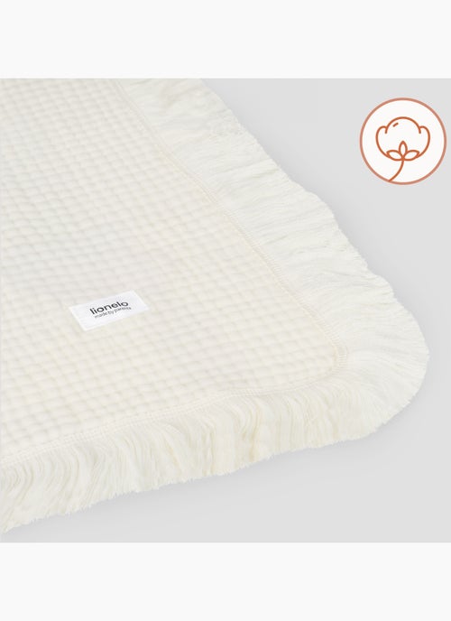 Couverture en coton - LIONELO - 70 x 100 cm - 100 % coton - 280gsm/m2 - Kiabi