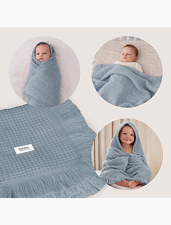 Couverture en coton - LIONELO - 70 x 100 cm - 100 % coton - 280gsm/m2