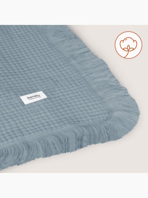 Couverture en coton - LIONELO - 70 x 100 cm - 100 % coton - 280gsm/m2 - Kiabi