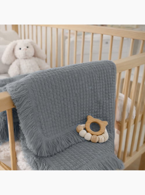 Couverture en coton - LIONELO - 70 x 100 cm - 100 % coton - 280gsm/m2 - Kiabi