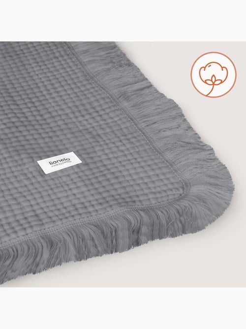 Couverture en coton - LIONELO - 70 x 100 cm - 100 % coton - 280gsm/m2 - Kiabi