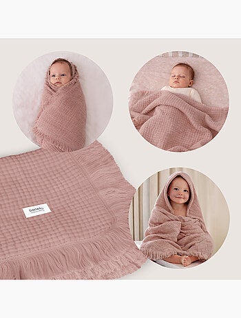 Couverture en coton - LIONELO - 70 x 100 cm - 100 % coton - 280gsm/m2