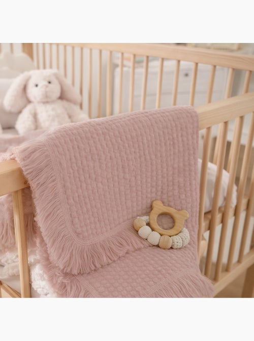 Couverture en coton - LIONELO - 70 x 100 cm - 100 % coton - 280gsm/m2 - Kiabi