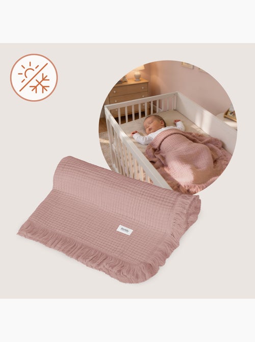 Couverture en coton - LIONELO - 70 x 100 cm - 100 % coton - 280gsm/m2 - Kiabi
