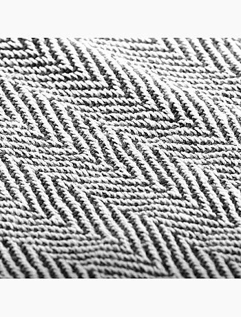 Couverture en coton à motif carré et franges - vidaxl