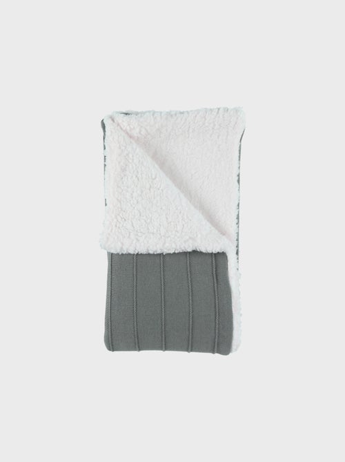 Couverture en coton bio kaki 75x100 cm Noukie's - Kiabi