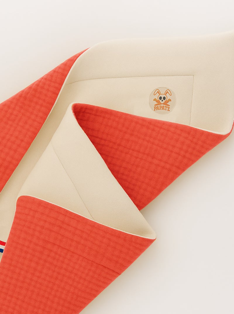 Couverture en Coton Bio Rouge - Kiabi