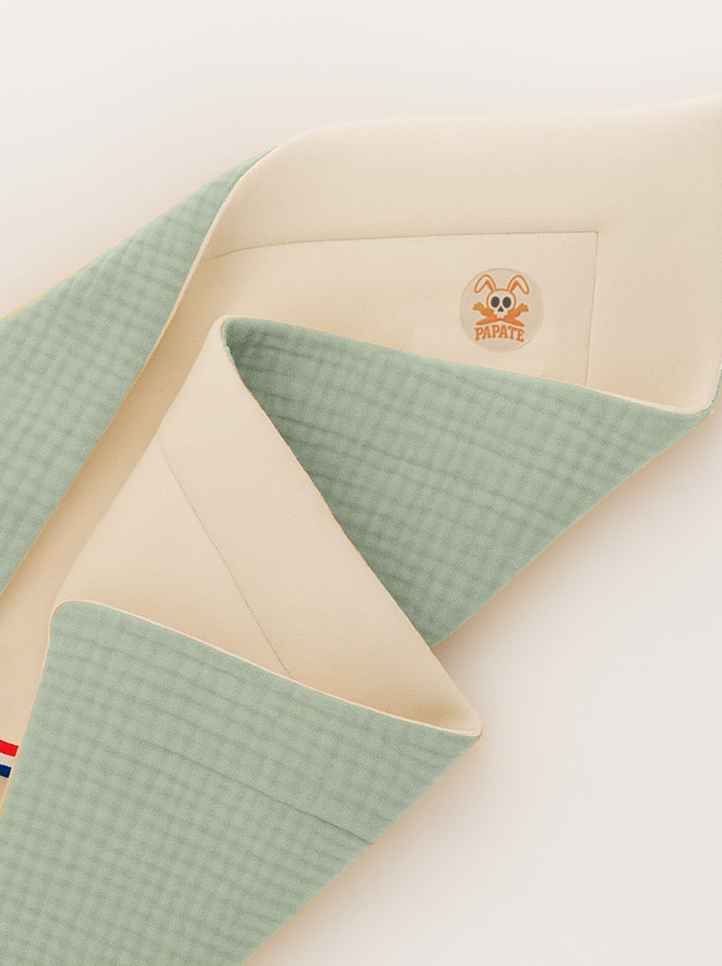 Couverture en Coton Bio Vert - Kiabi