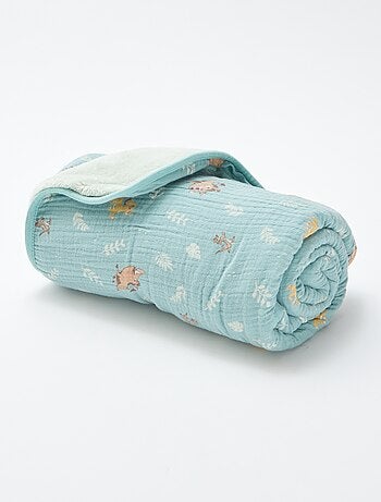 Couverture en coton et en polaire 'Stitch'