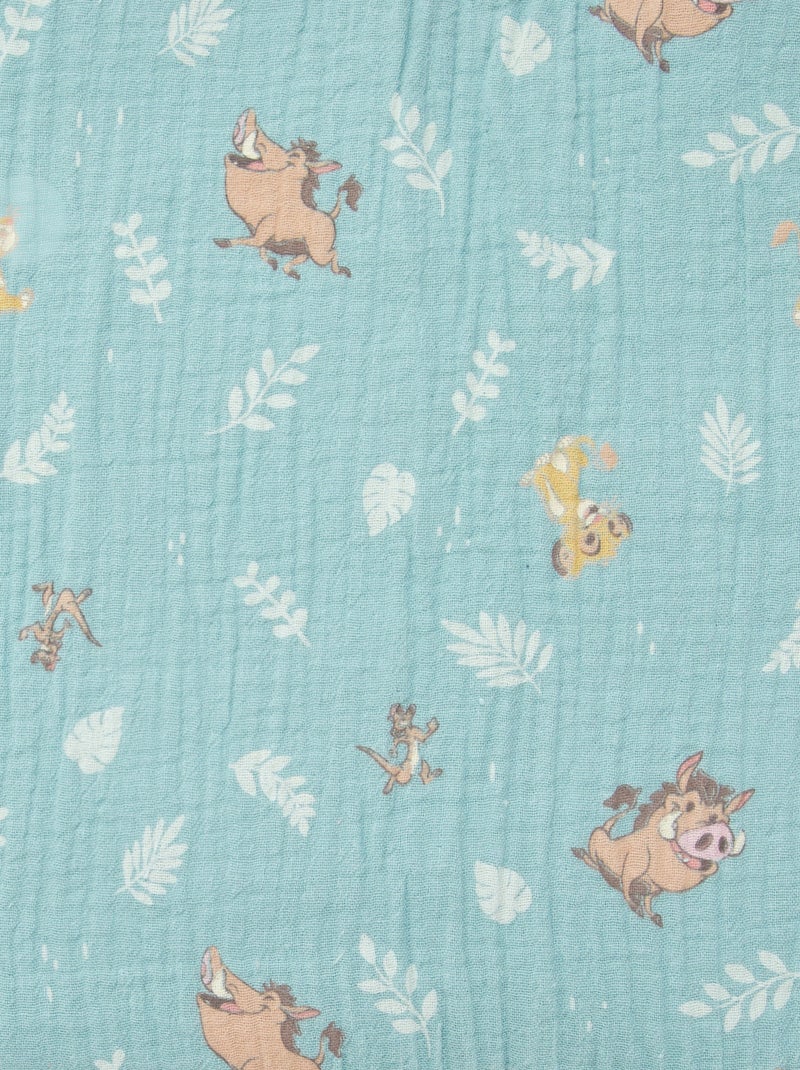 Couverture en coton et en polaire 'Simba' VERT - Kiabi