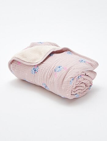 Couverture en coton et en polaire 'Stitch'
