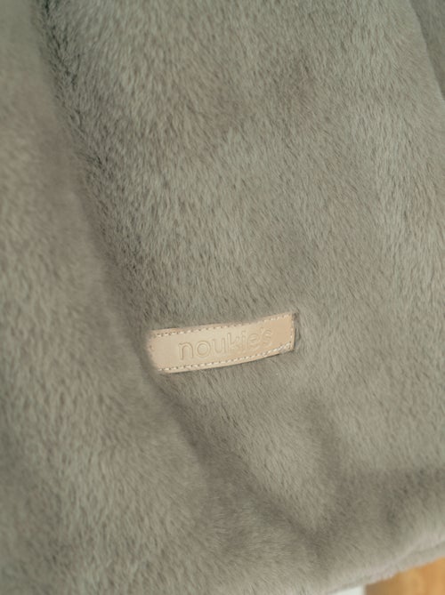 Couverture en fausse fourrure kaki 140x200 cm Noukie's - Kiabi