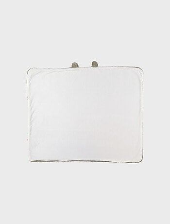 Couverture en fausse fourrure kaki 75x100 cm Noukie's