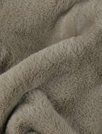 Couverture en fausse fourrure kaki 75x100 cm Noukie's