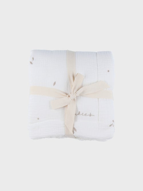 Couverture en gaze de coton bio 75x100 cm Noukie's - Kiabi