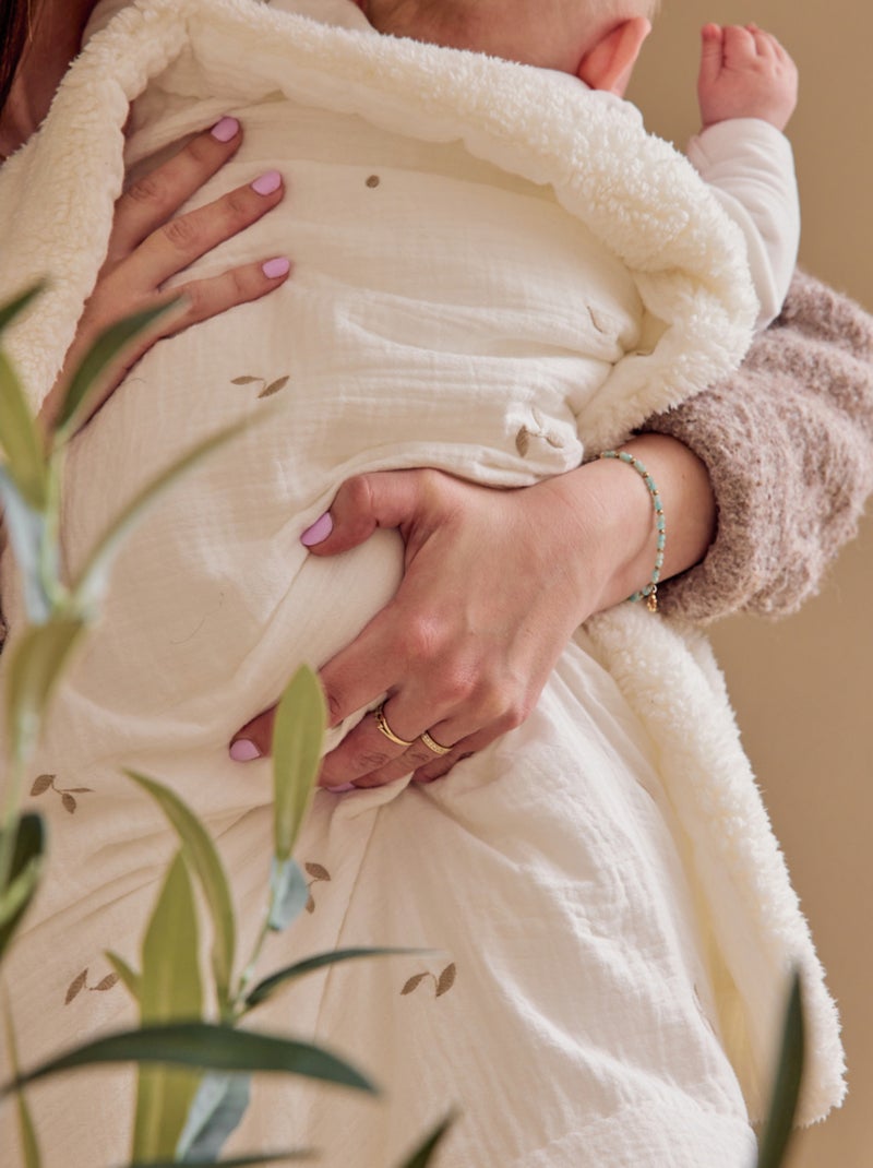 Couverture en gaze de coton bio 75x100 cm Noukie's Ecru - Kiabi