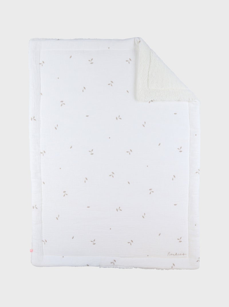 Couverture en gaze de coton bio 75x100 cm Noukie's Ecru - Kiabi