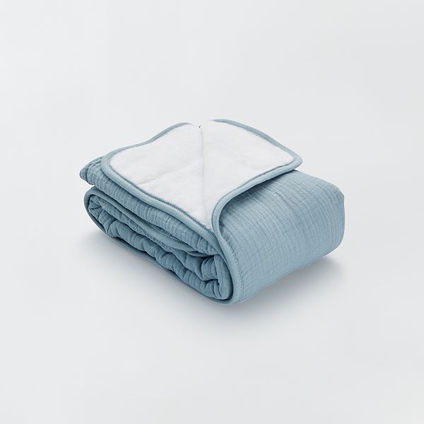 Couverture En Gaze De Coton Bebe Fille Bleu Kiabi 12 00