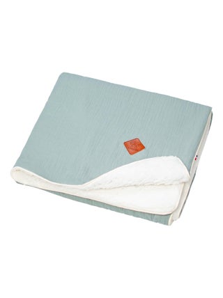 Couverture en gaze de coton et sherpa, Jeanne