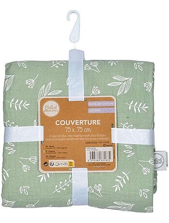 Couverture en gaze de coton imprimée