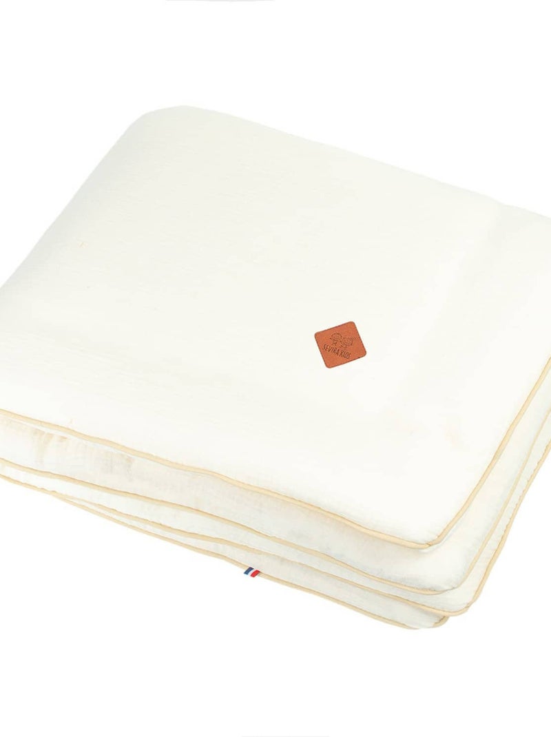 Couverture en gaze de coton, Jeanne SEVIRA KIDS Ecru - Kiabi