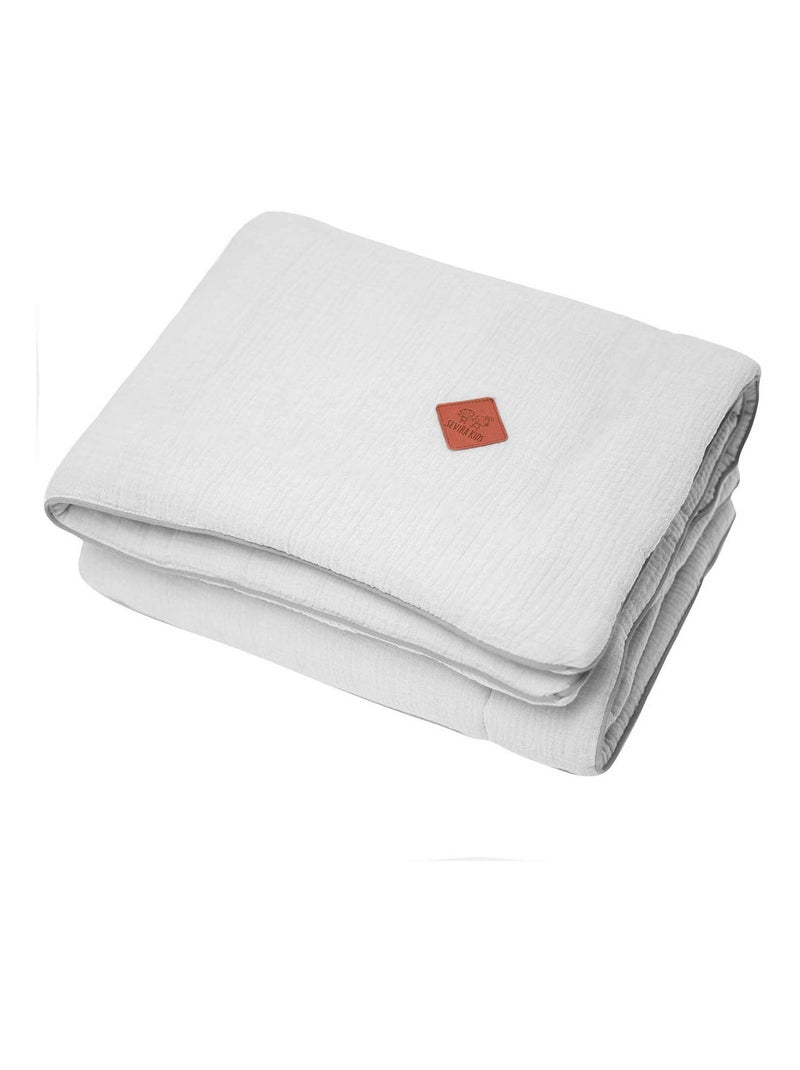 Couverture en gaze de coton, Jeanne SEVIRA KIDS Gris - Kiabi