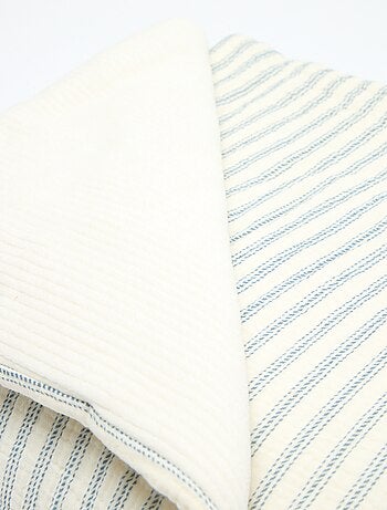 Couverture en gaze de coton réversible en velours - Kiabi Home