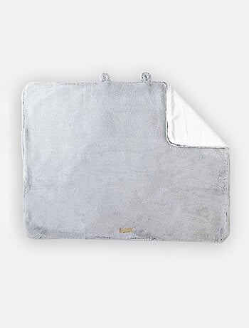 Couverture en Groloudoux®gris clair 75x100cm Noukie's