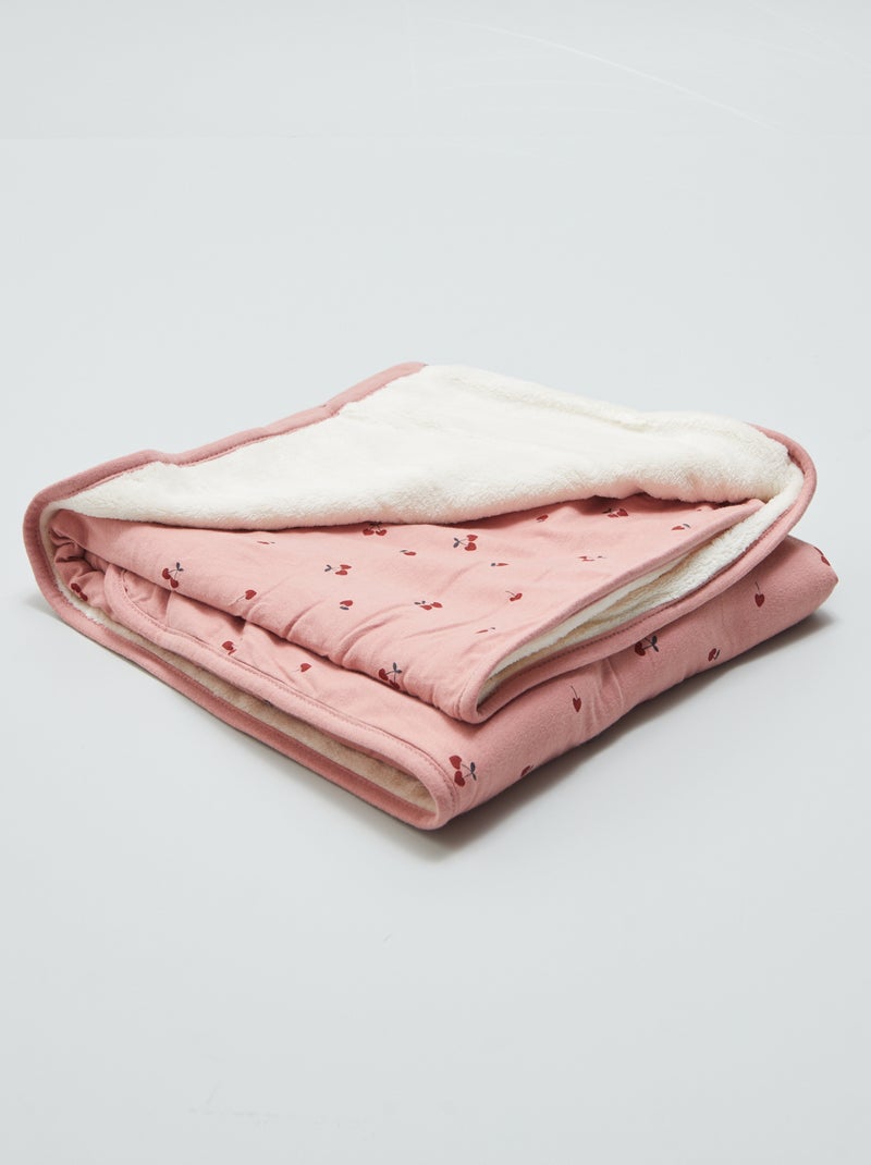 Couverture en jersey 'cerise' Girl - Kiabi