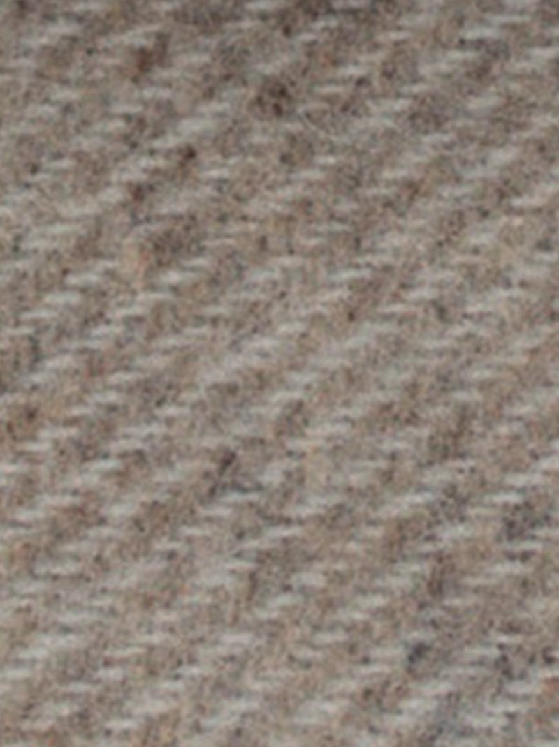 Couverture en laine mélangée  - Effet denim Beige grès - Kiabi