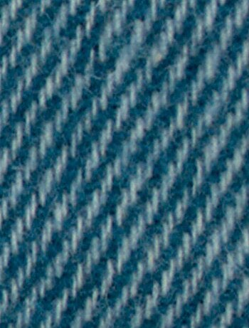 Couverture en laine mélangée - Effet denim