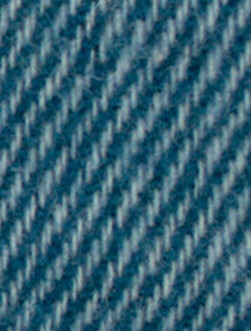 Couverture en laine mélangée  - Effet denim - Kiabi