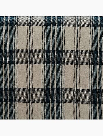 Couverture en laine tartan esprit montagne