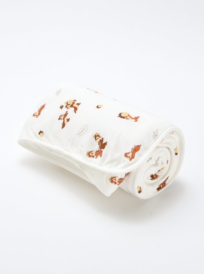 Couverture en polaire 'Tic et Tac' Blanc - Kiabi