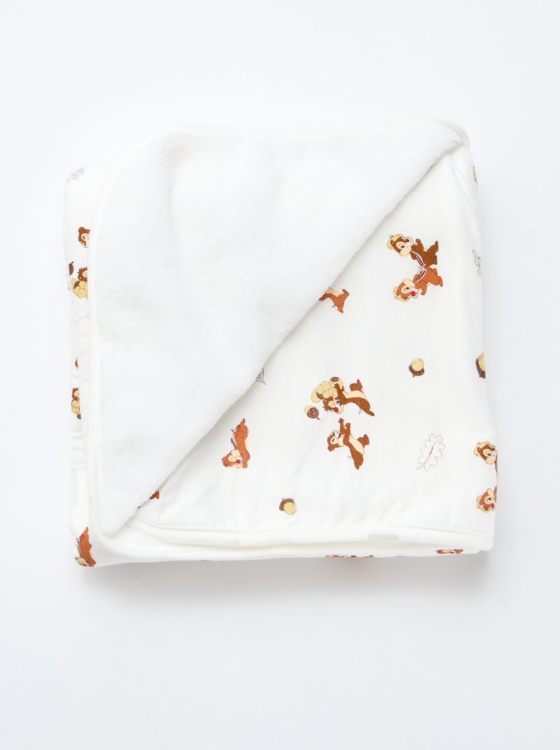Couverture en polaire 'Tic et Tac' Blanc - Kiabi