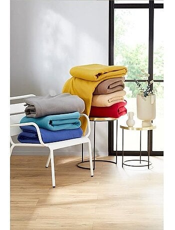 Couverture en polaire unie