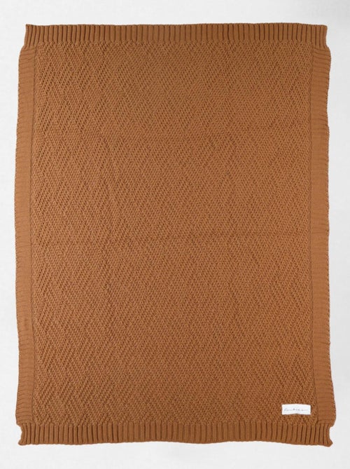 Couverture en tricot BIO 75x100cm Noukie's - Kiabi