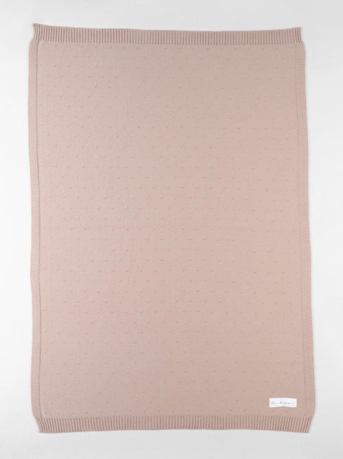 Couverture en tricot BIO 75x100cm Noukie's - Kiabi